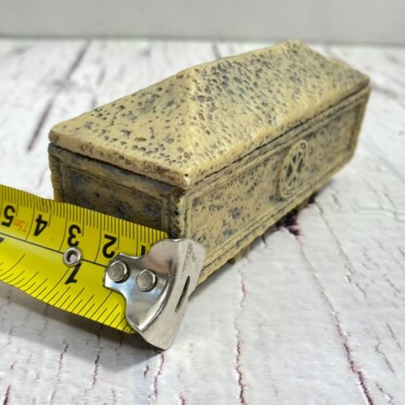 Small Keepsake Box, small rectangularChest, Small Treasure Chest, Jewelry Box wi - Picture 6 of 10